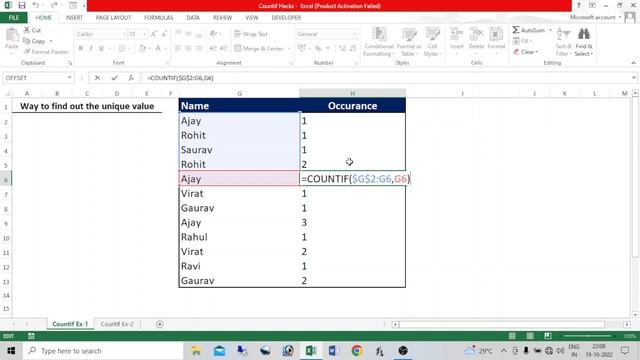 Unique Countif Hacks | How to find out Unique Values in Excel using Countif Formula смотреть онлайн