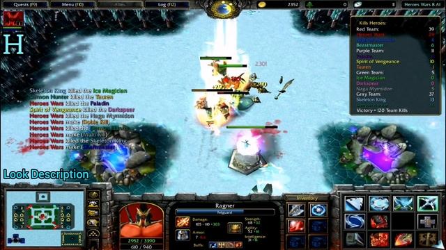 Gameplay Map Heroes Wars 8 AI - Hero Ragnar Blue Knight - Kill Heroes 75 I Got Rampage смотреть онлайн