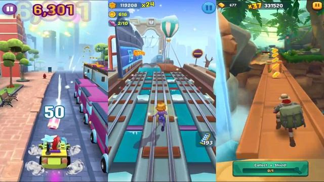Subway Princess Runner vs Heartlake Rush vs Jumanji Epic Run смотреть онлайн