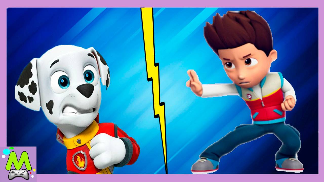 Щенячий Патруль Игры на Ловкость.Райдер против Маршала.Кто Самый Быстрый.Мультик Игра смотреть онлайн