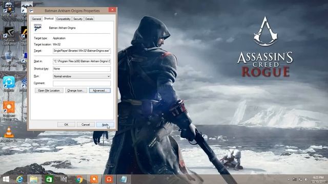 Batman Arkham Origins Fullscreen Error Fix