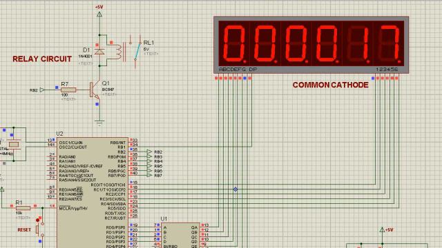 Adjustable Timer with Relay - Proteus Simulation - Microcontroller Project смотреть онлайн