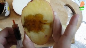 Опыт Определяем наличие крахмала в овощах и фруктах. Flomaster!