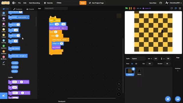 Scratch Tutorial | How To Make Chess Game Using Scratch