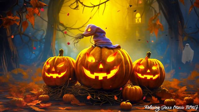 Cozy Autumn Halloween Ambience 🎃 Scary Halloween Sounds👻 Halloween Background Music