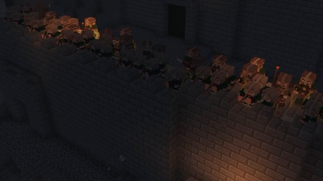 Battle of Helms Deep in Minecraft