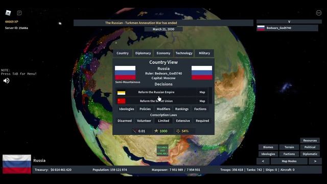 I formed the Russian Empire in Roblox Rise of Nations! смотреть онлайн