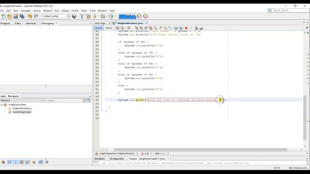 Easy Java: While Loops Weighted Grades Program смотреть онлайн