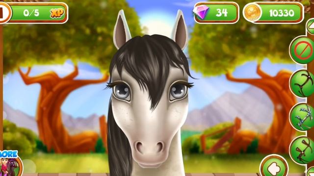 Fun Horse Care Games - Princess Pony Makeup Spa Beauty Salon Dress Up Makeover Games For Girls смотреть онлайн
