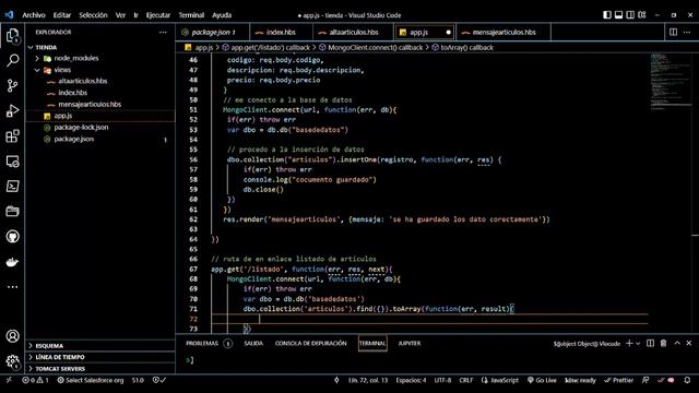 02 Tarea UD2 Express Angular Mongo: listado artículos смотреть онлайн