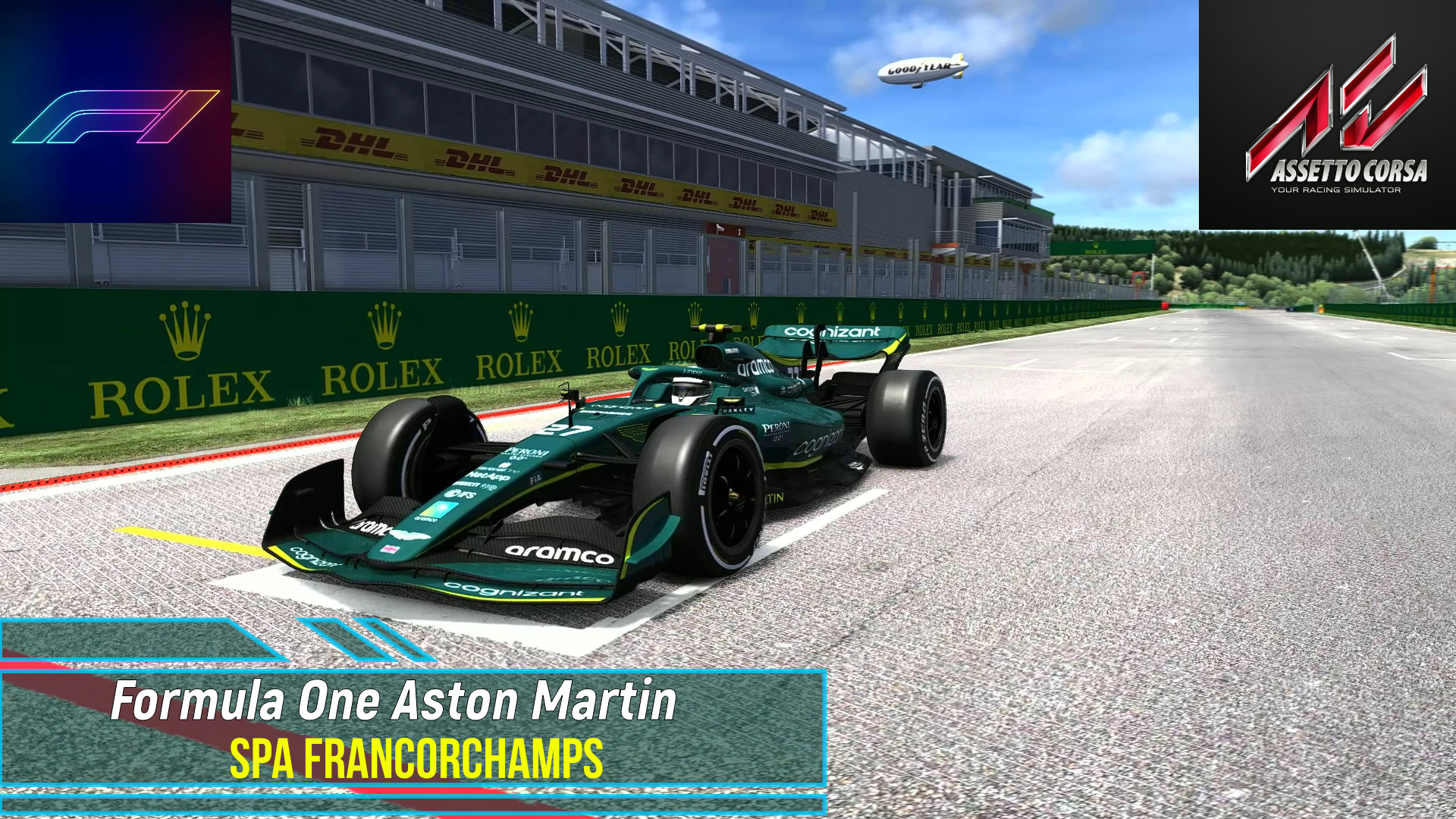 Formula One Aston Martin - Spa Francorchamps |Assetto Corsa.mp4 смотреть онлайн