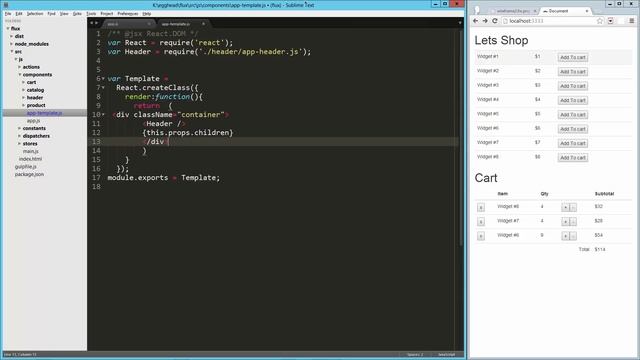 27 React Flux Routing with react router component смотреть онлайн