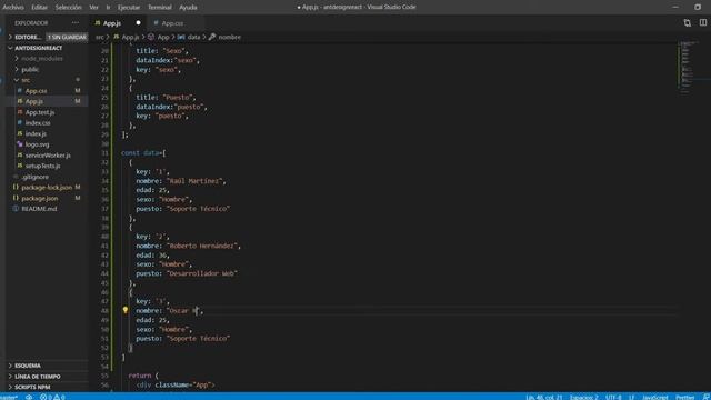 Ant Design #13 || Tabla (Table) || React JS Y Ant Design
