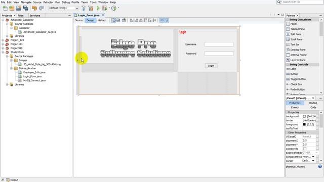 Java Netbeans Programming #4 add change foreground and background смотреть онлайн