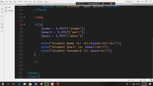 PHP Form смотреть онлайн