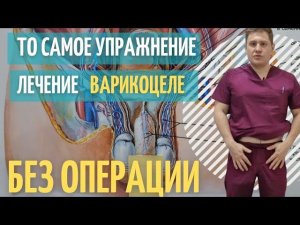 Лечение варикоцеле без операции // Упражнение для вен семенного канатика