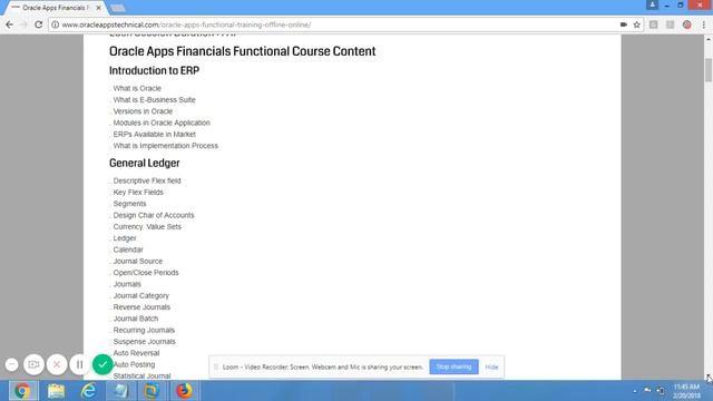 Oracle General Ledger Demo - Oracle Apps R12 Financials Online Training Videos Published on Udemy смотреть онлайн