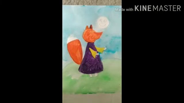 Рисунок " Лисичка и колобок" смотреть онлайн