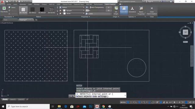 Tutorial Autocad #6 Hatch смотреть онлайн