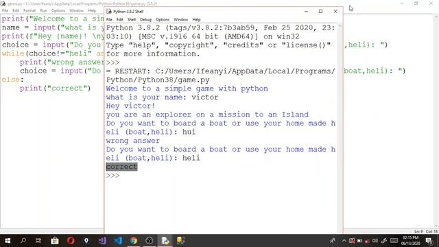 CREATE A SIMPLE GAME WITH PYTHON(for beginners) смотреть онлайн