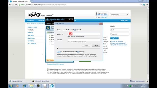 How to make a Cracked Minecraft Server With HamaChi BeTa 1.7.3 смотреть онлайн