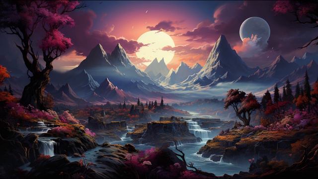 Sleep Part 4 | Meditation Healing Music Ambiance | Focus Calm Relax Dream | Paradise Mountain Sunse смотреть онлайн