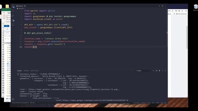 Find Places and Businesses with Google Maps API in Python смотреть онлайн