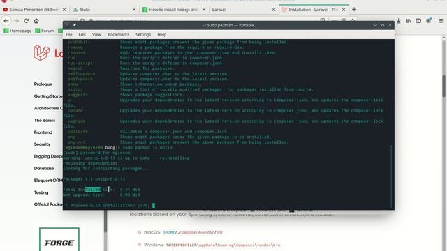 How to Install Laravel Manjaro Linux смотреть онлайн
