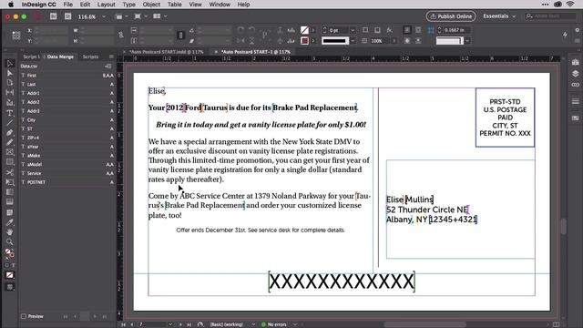 Updating Data After Merging with and without XML in InDesign смотреть онлайн
