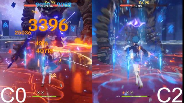 C0 vs C2 Райден в бездне Сравнение Стоит ли крутить созвездия! смотреть онлайн