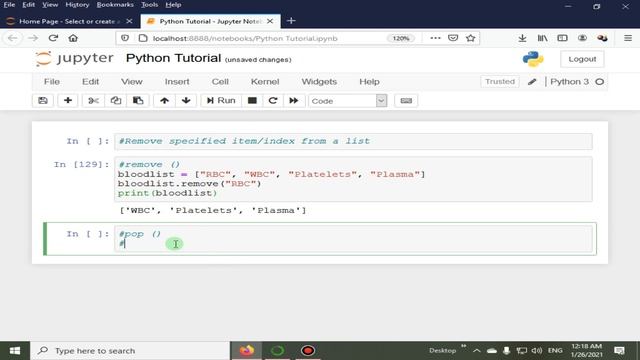 Remove Element From A List | Python 4 You | Lecture 101 смотреть онлайн