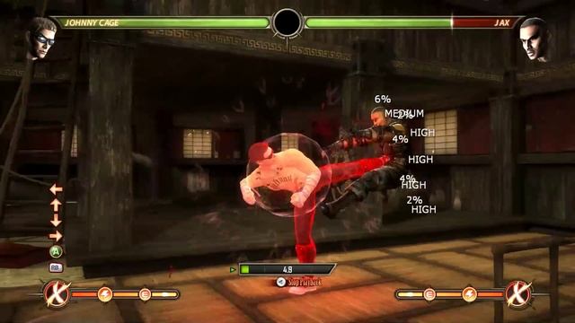 Mortal Kombat 9 - Johny Cage комбо урок смотреть онлайн