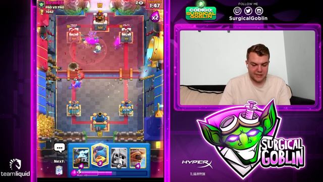 Pro vs Pro! RemiEli vs Surgical Goblin! - Clash Royale смотреть онлайн