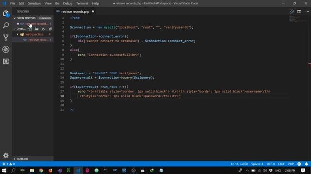 How to retrieve data from database using PHP(object oriented) смотреть онлайн