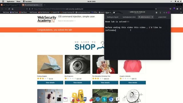 Os command injection, simple case web security academy lab writeup смотреть онлайн