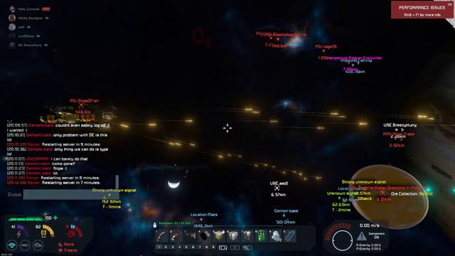 Space Engineers - Andromeda Nation's faction's unplanned battle at trade station. смотреть онлайн