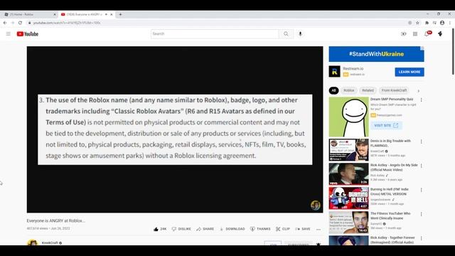 Roblox Terms of Service Updates are BAD смотреть онлайн