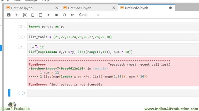 #10 Create Multiplication Table Using Map Lambda Function | Python Interview Question | ML | AI смотреть онлайн