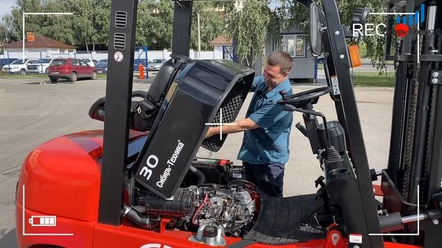 Бензиновый вилочный погрузчик EP CPQD30T3 грузоподъёмностью 3,0т с Японским двигателем NISSAN смотреть онлайн