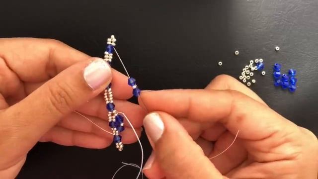 Simply Beaded Bracelet || DIY Beaded Bracelet || Bicone Bracelet ||