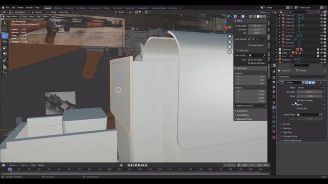 AK47 - Blender Gun Modeling Timelapse Tutorial смотреть онлайн