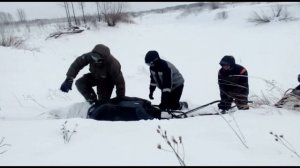 мотобуксировщики Балтмоторс по глубокому снегу