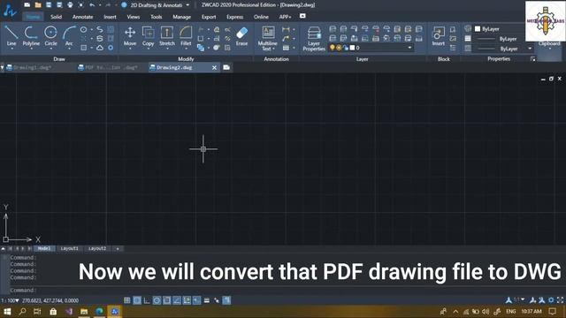 ZWCAD | How to Convert PDF to DWG free and Vice Versa in ZWCAD 2021| ZW2D CAD Free смотреть онлайн