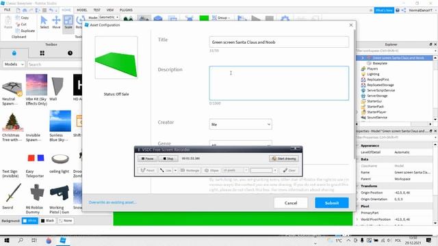 Туториал как сделать свою модель продать её безплатно в роблоксе!! смотреть онлайн