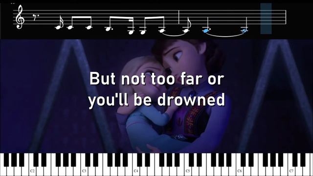 ALL IS FOUND from Frozen 2 Sing along (Karaoke + Guide melody + Sheet music + Piano tutorial) смотреть онлайн