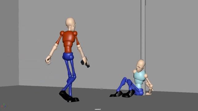 A walk and stop animation. смотреть онлайн