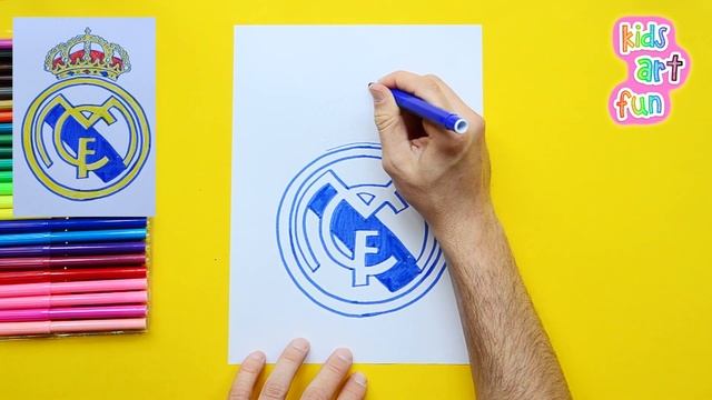 How to draw Real Madrid Logo смотреть онлайн