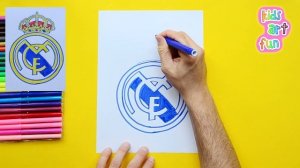 How to draw Real Madrid Logo