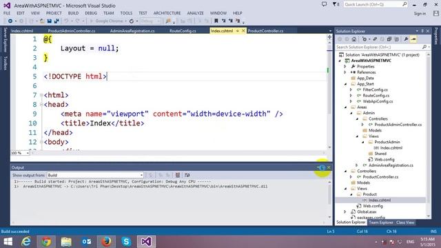 Areas in ASP.NET MVC смотреть онлайн