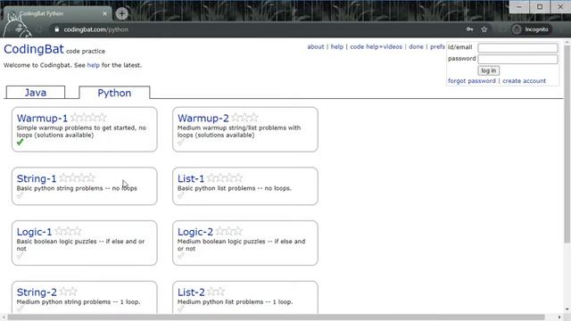 CodingBat Java: Free Resources смотреть онлайн